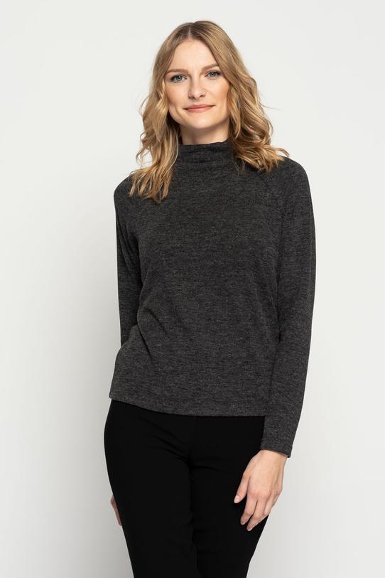 Sweter z asymetryczną stójką - 1