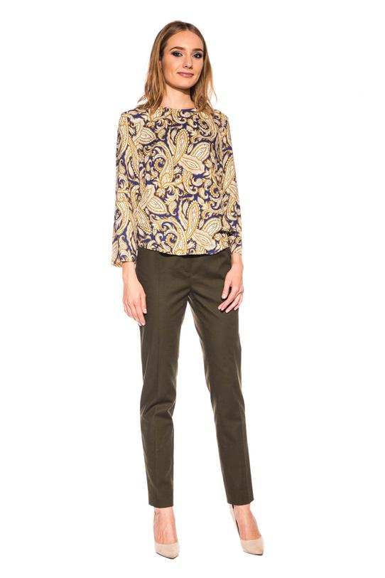 Patterned blouse with 3/4 sleeves - 1