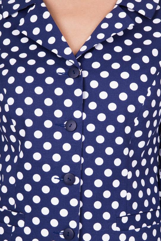 Granatowy żakiet w grochy - 4