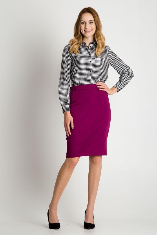 Amaranth skirt with lining - 3