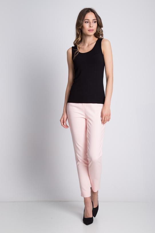 Wizualizacja Dzianinowy czarny top na ramiączkach