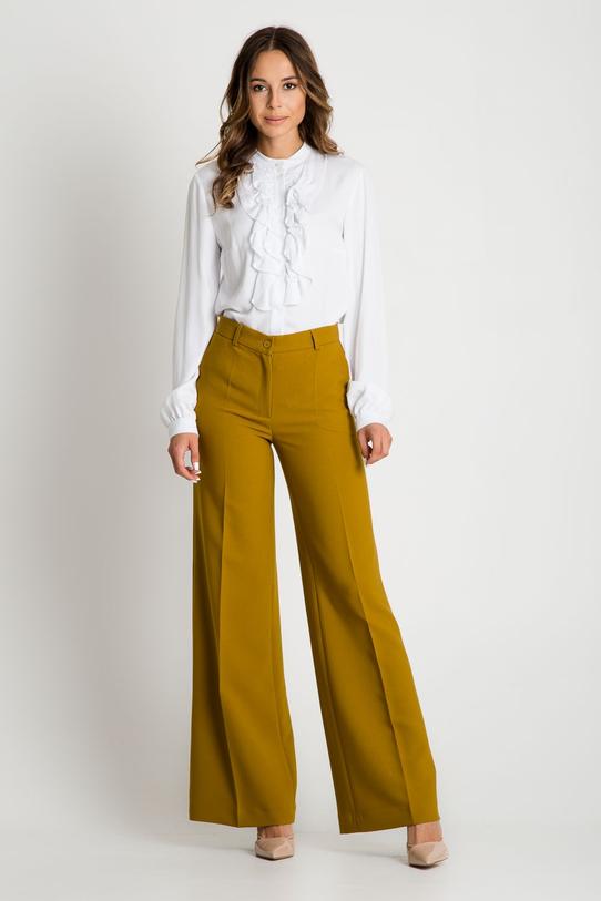 Wizualizacja Oliwkowe spodnie dzwony