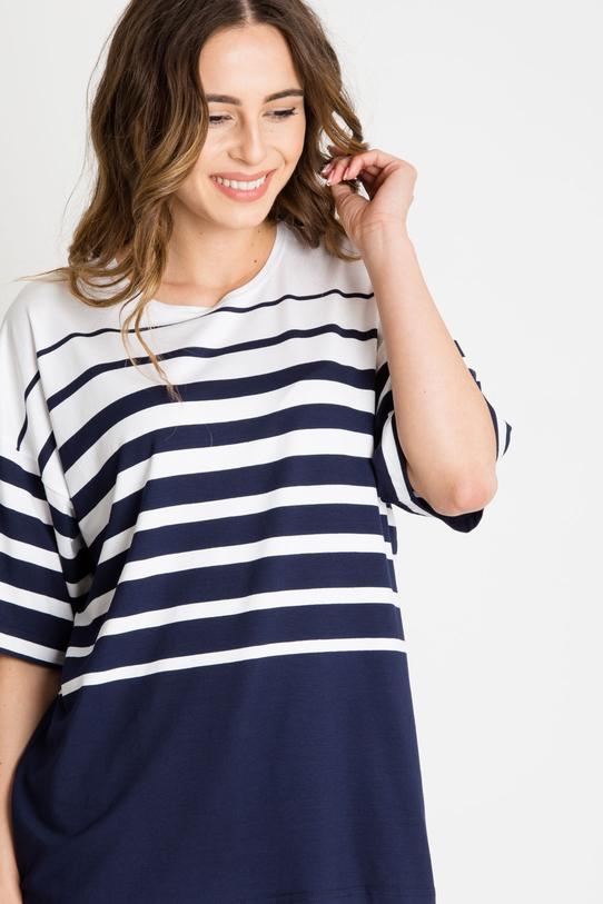 Oversize'owa bluzka w paski
