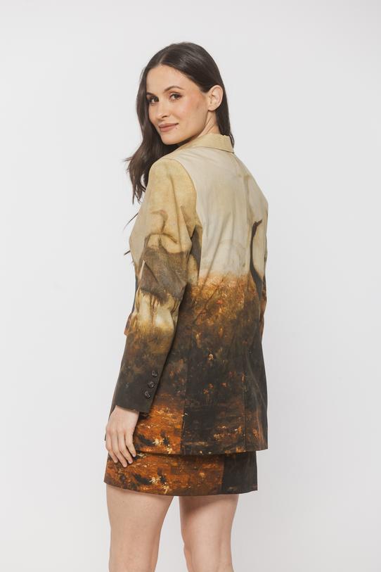 Bawełniana prosta marynarka z linii Bialcon Art - 3