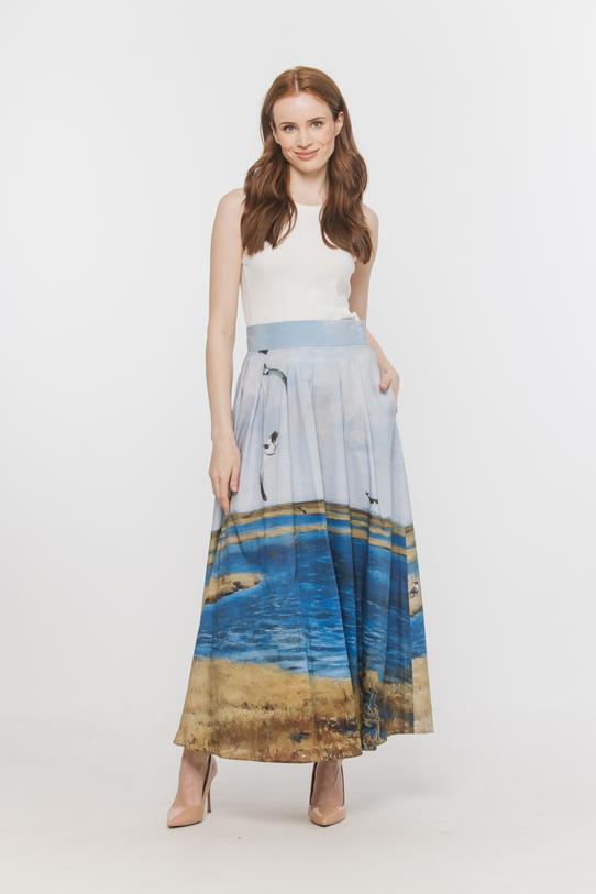 common:product-alt-prefix Cotton midi skirt from the Bialcon Art collection