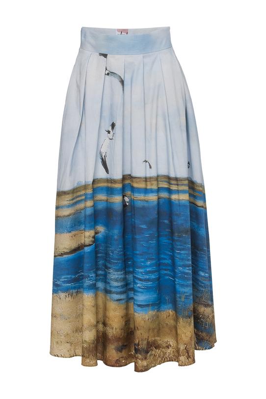 Cotton midi skirt from the Bialcon Art collection - 1