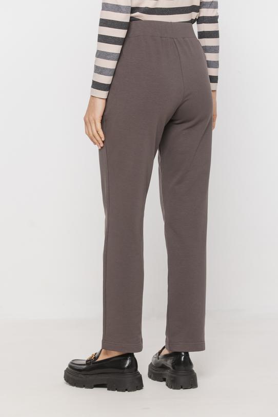 Bawełniane dresowe spodnie ze zwężaną nogawką - 3