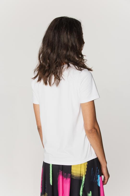 Biały t-shirt z napisem