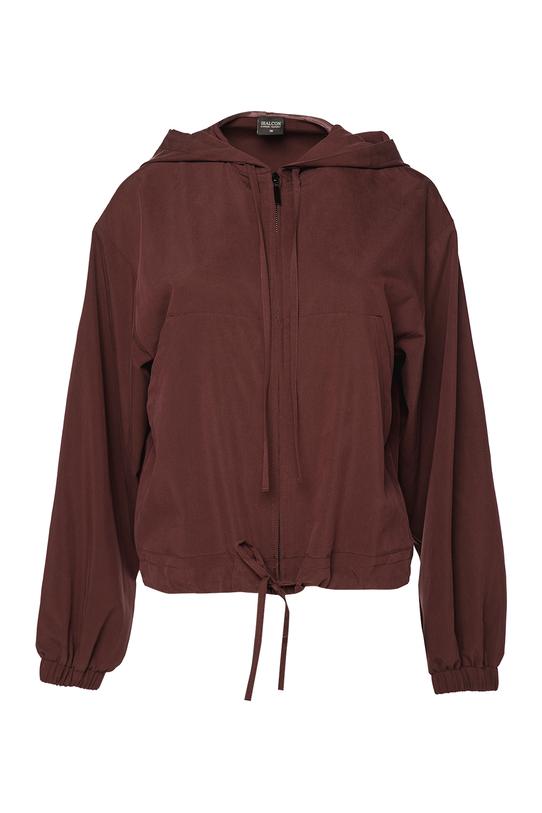 Bluza z tkaniny modalowej w kolorze kasztanowym