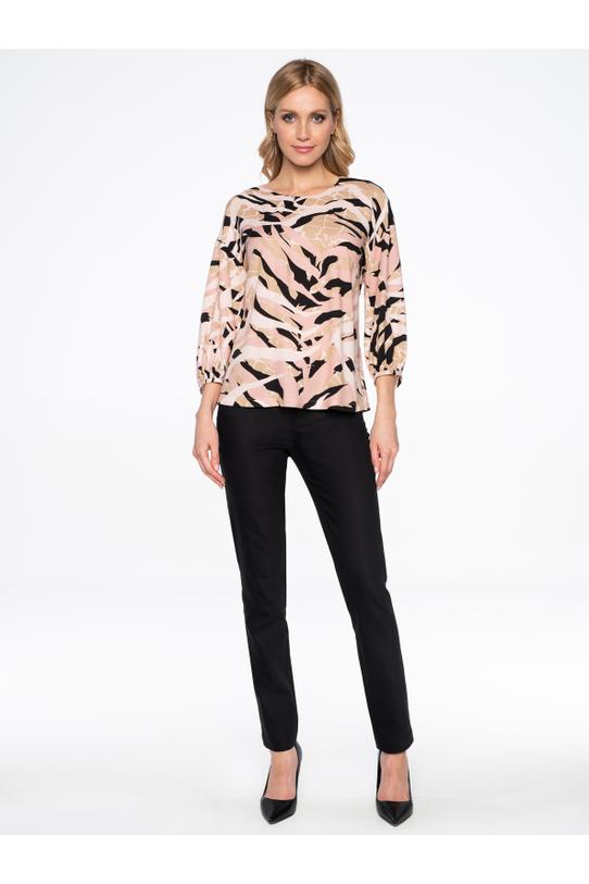 Wzorzysta bluzka z wiskozy - 1