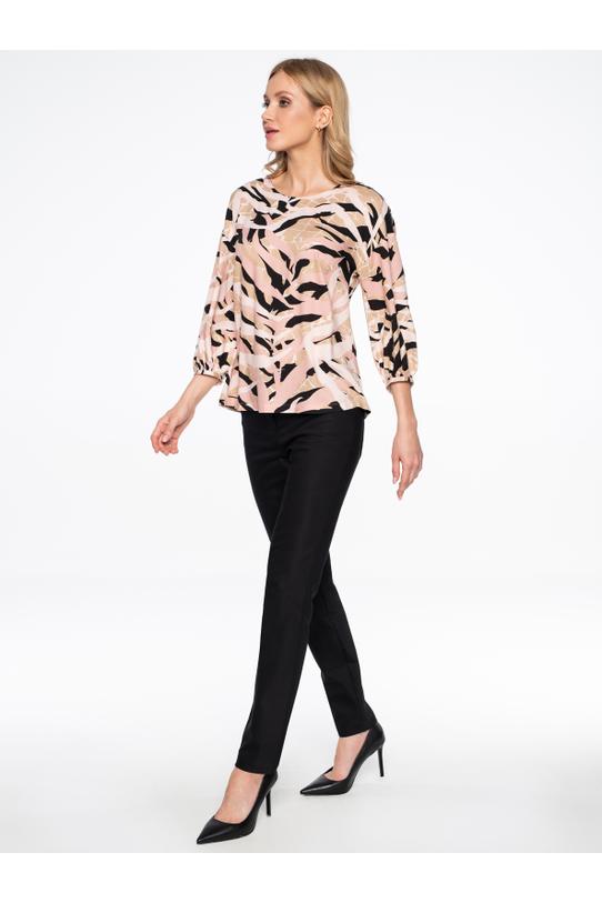 Wizualizacja Wzorzysta bluzka z wiskozy