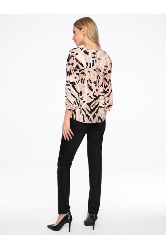 Wzorzysta bluzka z wiskozy - 2
