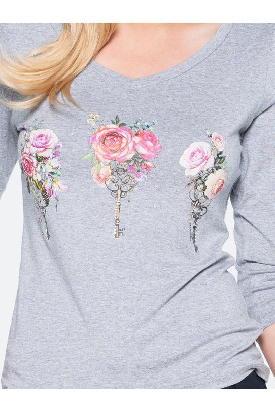 Modna bluzka z elastycznej tkaniny - 4