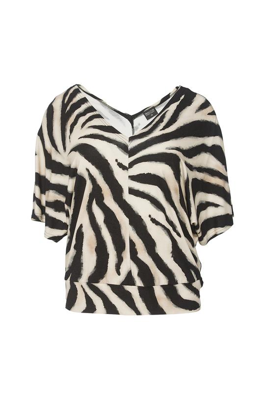 Bluzka w zwierzęcy wzór z dzianiny wiskozowej - 1