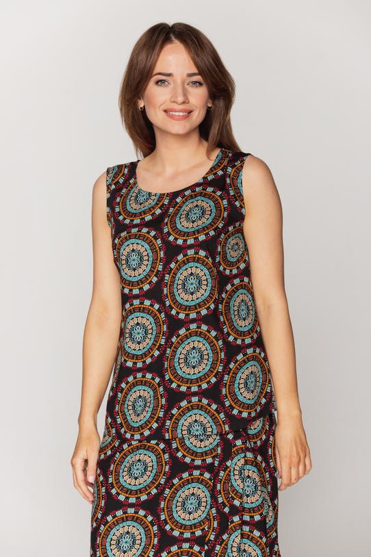 Luźny top z wiskozy - 2