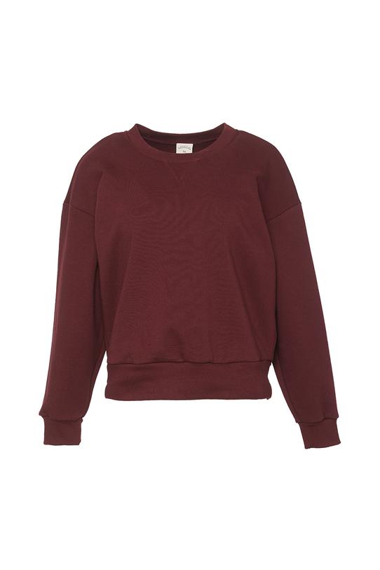 Bordowa klasyczna bluza w sportowym stylu - 1