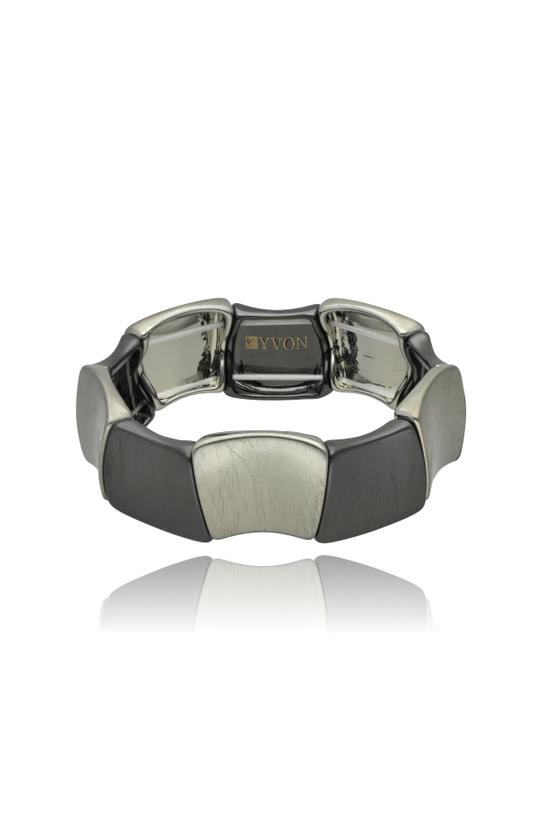 Wizualizacja Rozciągliwa bransoletka w kolorze ciemnego srebra