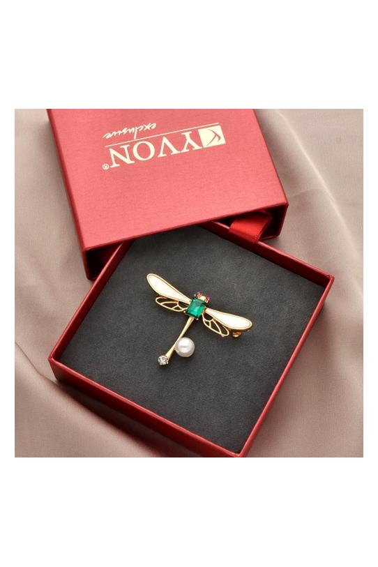A unique brooch made from fine mother-of-pearl - 1