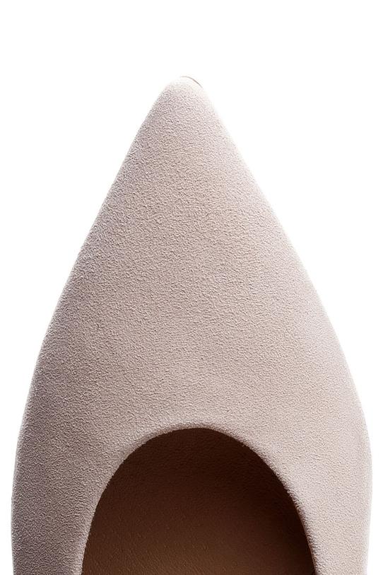 Beżowe sandały z paseczkiem i gumą - 3