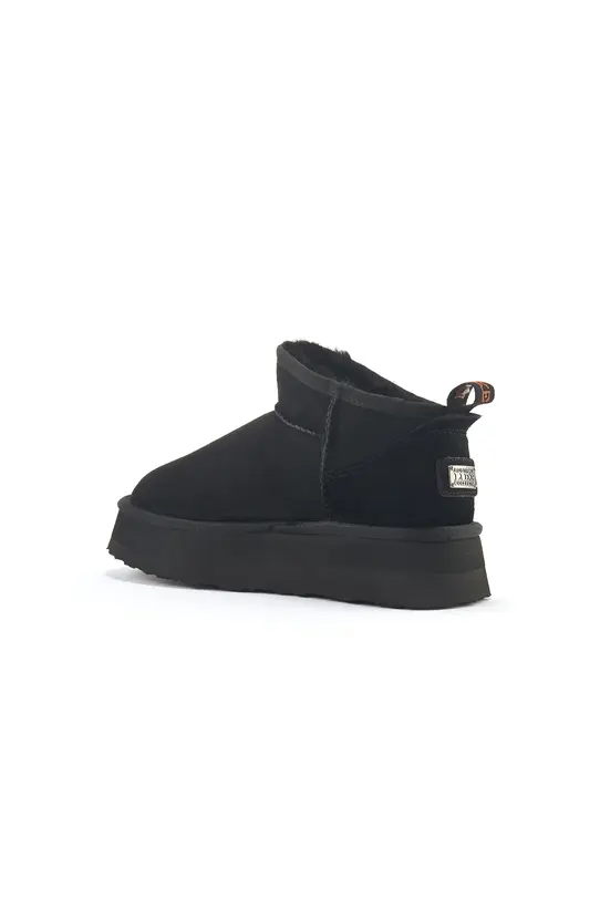 Czarne śniegowce z wysokiej jakości skóry naturalnej - 2