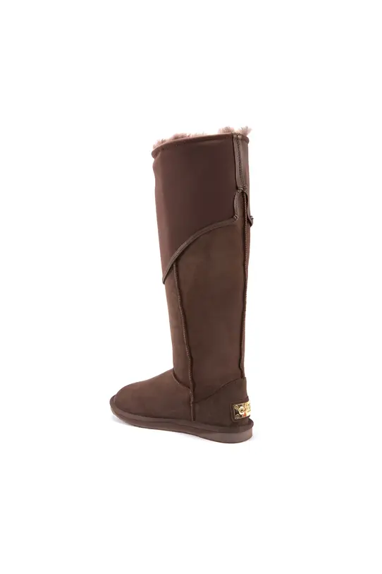 Luksusowe brązowe buty z naturalnego zamszu - 2