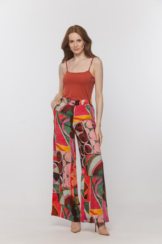 Wizualizacja Ceglany top z dzianiny wiskozowej