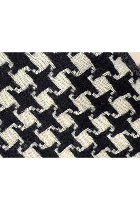 Wełniana chusta we wzór dużej pepitki - 2