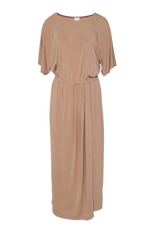 Codzienna wygodna sukienka z gumką w talii - 1