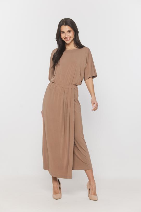 Wizualizacja Codzienna wygodna sukienka z gumką w talii