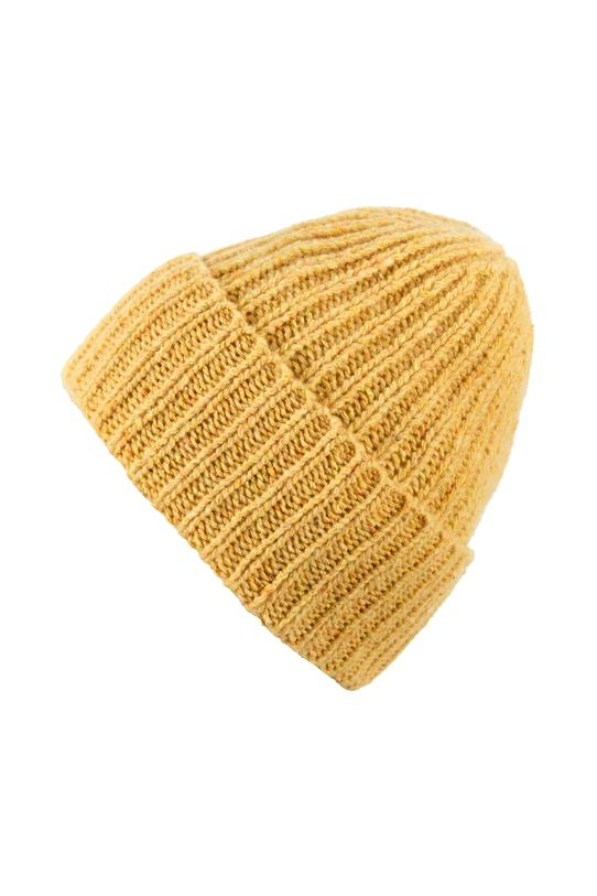 Wizualizacja Miodowa ciepła czapka z wełny i jedwabiu