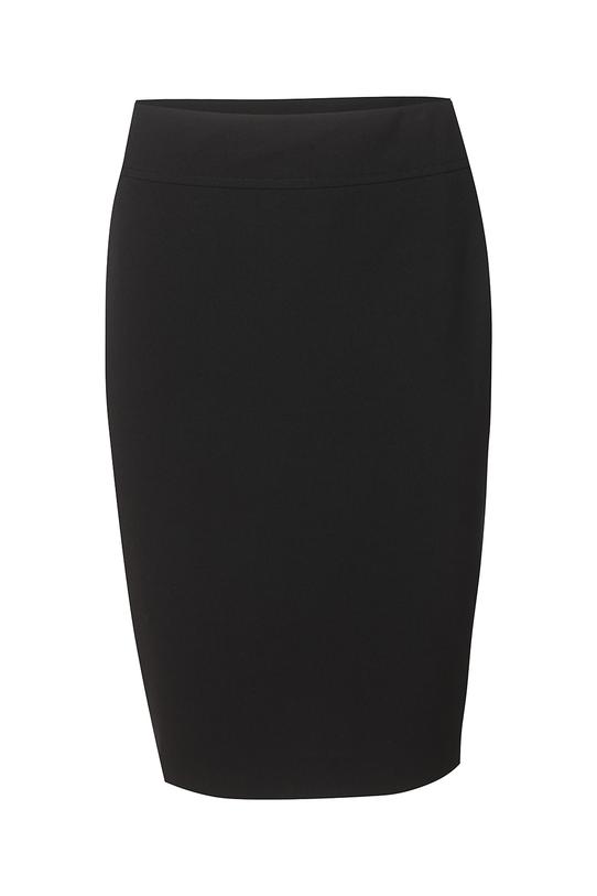 Czarna klasyczna spódnica z karczkiem - 1