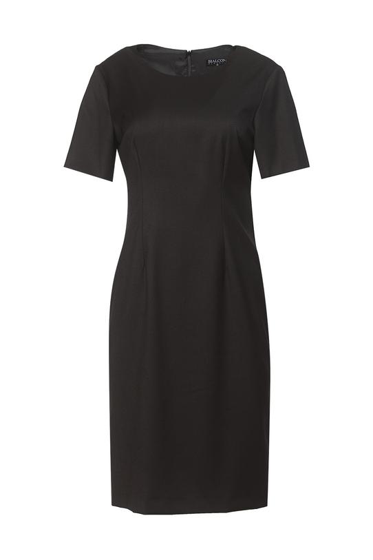 A timeless black dress with short sleeves - 1