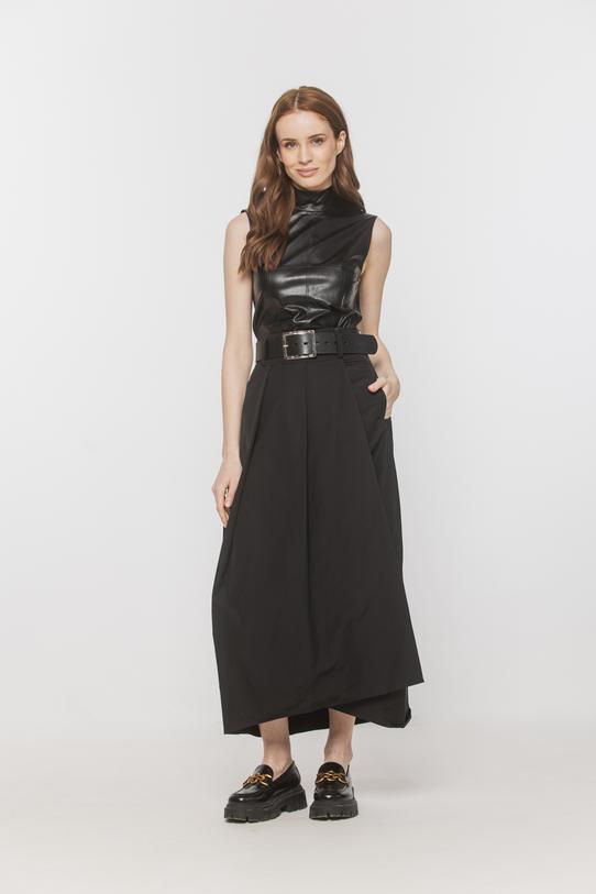 Wizualizacja Czarna spódnica tulipan o długości midi