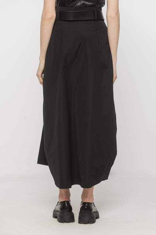 Czarna spódnica tulipan o długości midi - 3