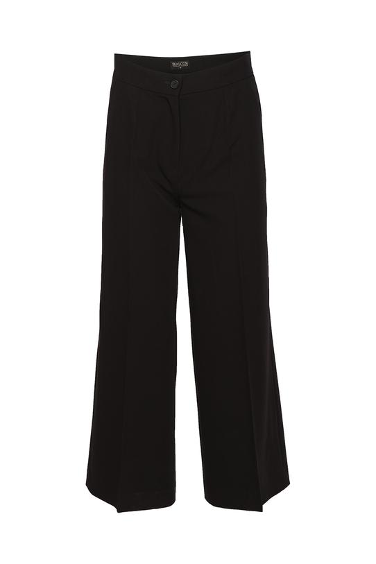 Czarne kuloty w kant w ponadczasowym eleganckim stylu - 1