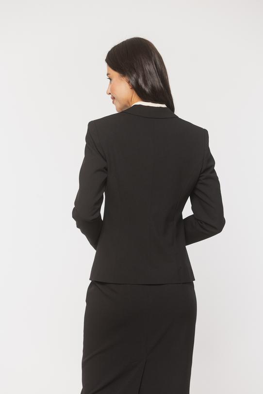 Czarny elegancki dopasowany żakiet - 7