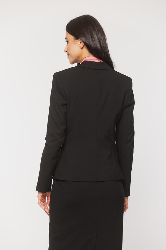 Czarny elegancki dopasowany żakiet - 3