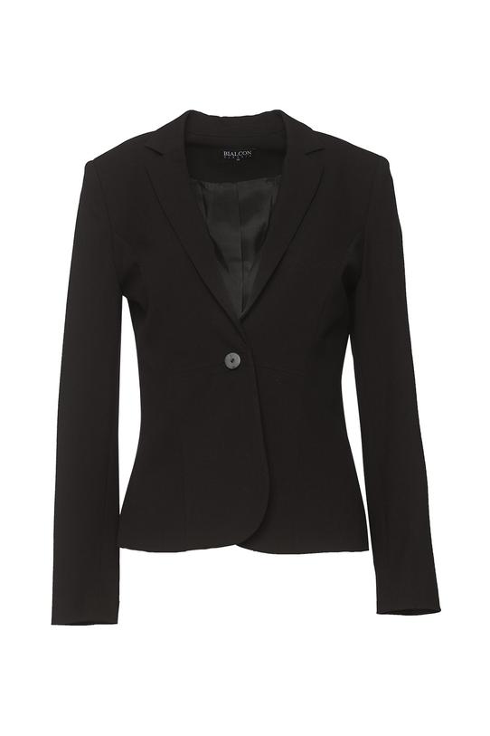 Czarny elegancki dopasowany żakiet - 1