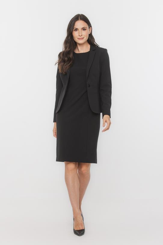 common:product-alt-prefix Black jacket with slimming pleats