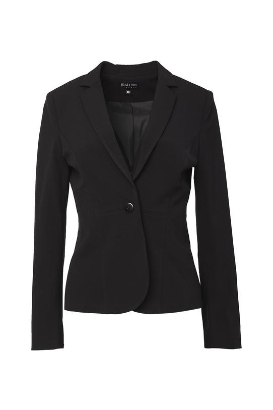 Black jacket with slimming pleats - 1