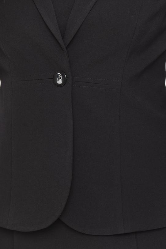 Black jacket with slimming pleats - 6