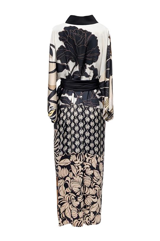 Długa unikatowa sukienka o kroju szlafrokowym w rozmiarze 38 - 1