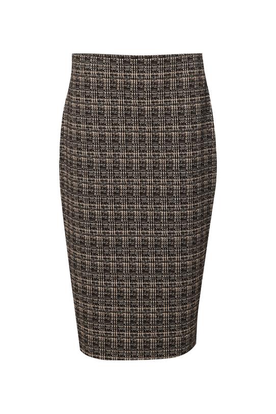 Dopasowana elastyczna spódnica z rozporkiem - 1