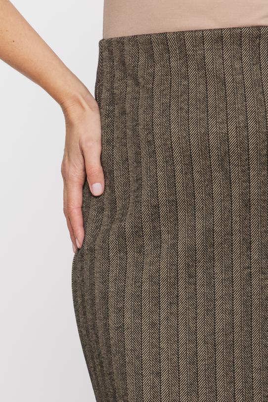 Dopasowana elastyczna spódnica z wzorzystej dzianiny - 4