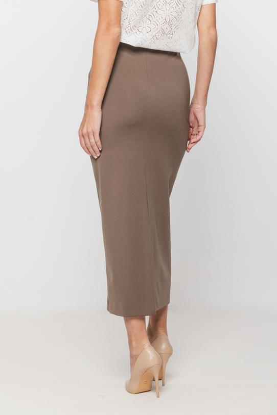 Dopasowana spódnica midi z rozporkiem z tyłu - 3