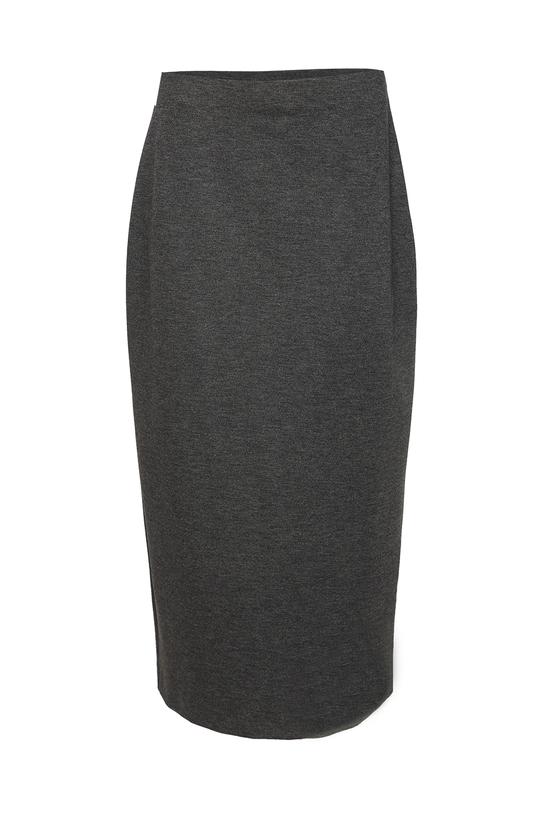 Dopasowana spódnica z ciemnoszarej grubej dzianiny - 1
