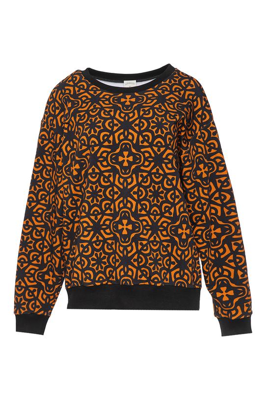 Dresowa wzorzysta bluza z dzianiny bawełnianej - 1