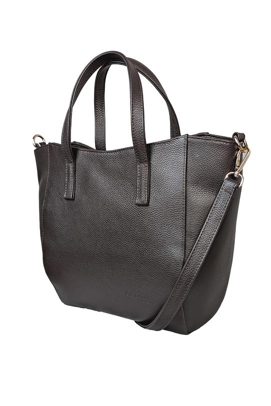 Duża skórzana brązowa torba na co dzień - 2