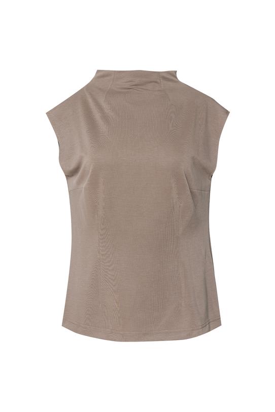 Dzianinowa bluzka z modelującymi zaszewkami - 1