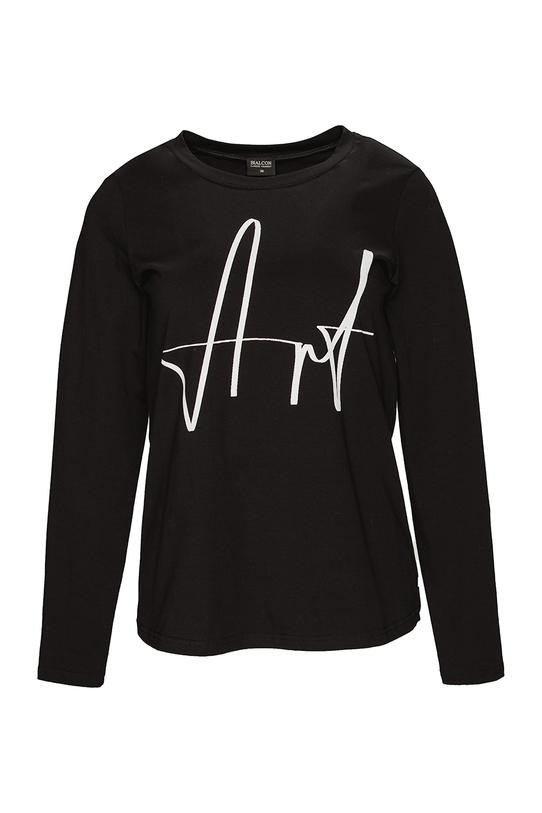 Dzianinowa bluzka z napisem - 1